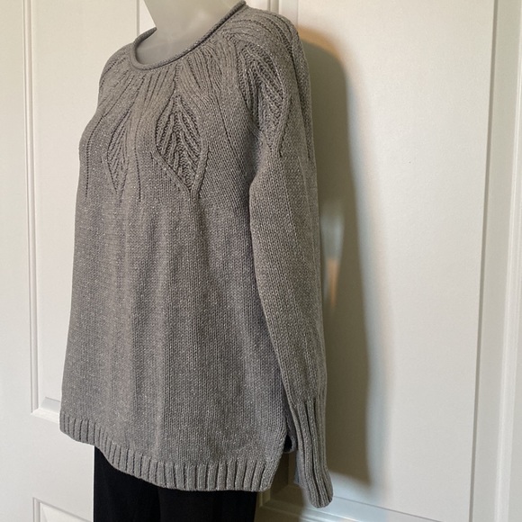 Chap’s Grey With Silver Shimmer Sweater - Picture 3 of 10